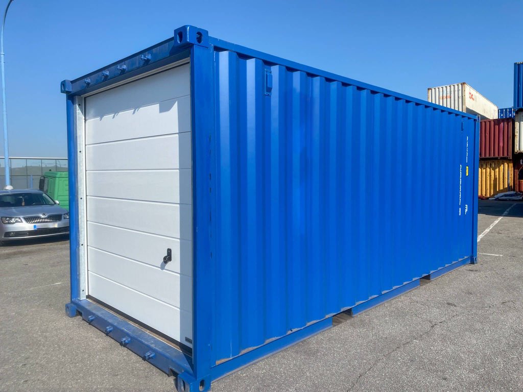 20 Fuß Garagencontainer (Sektionaltor)