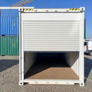 20 Fuß High Cube Garagencontainer (Sektionaltor)